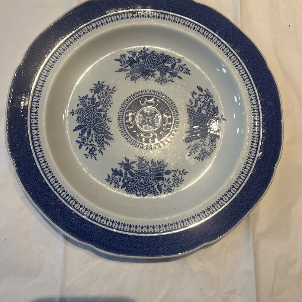 Spode fitzhugh blue salad plates. 8 available